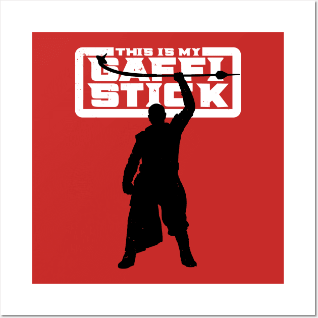 This Is my Pole Stick Movie Parody Sci-fi Bounty Hunter Wall Art by BoggsNicolas